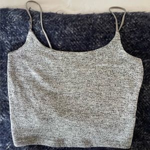 Grey crop tank